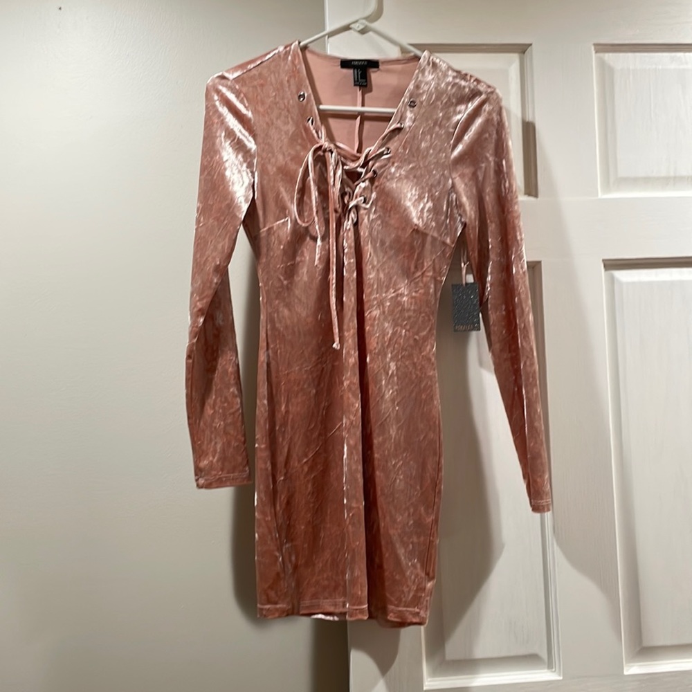 Forever 21 Pink Suede Dress